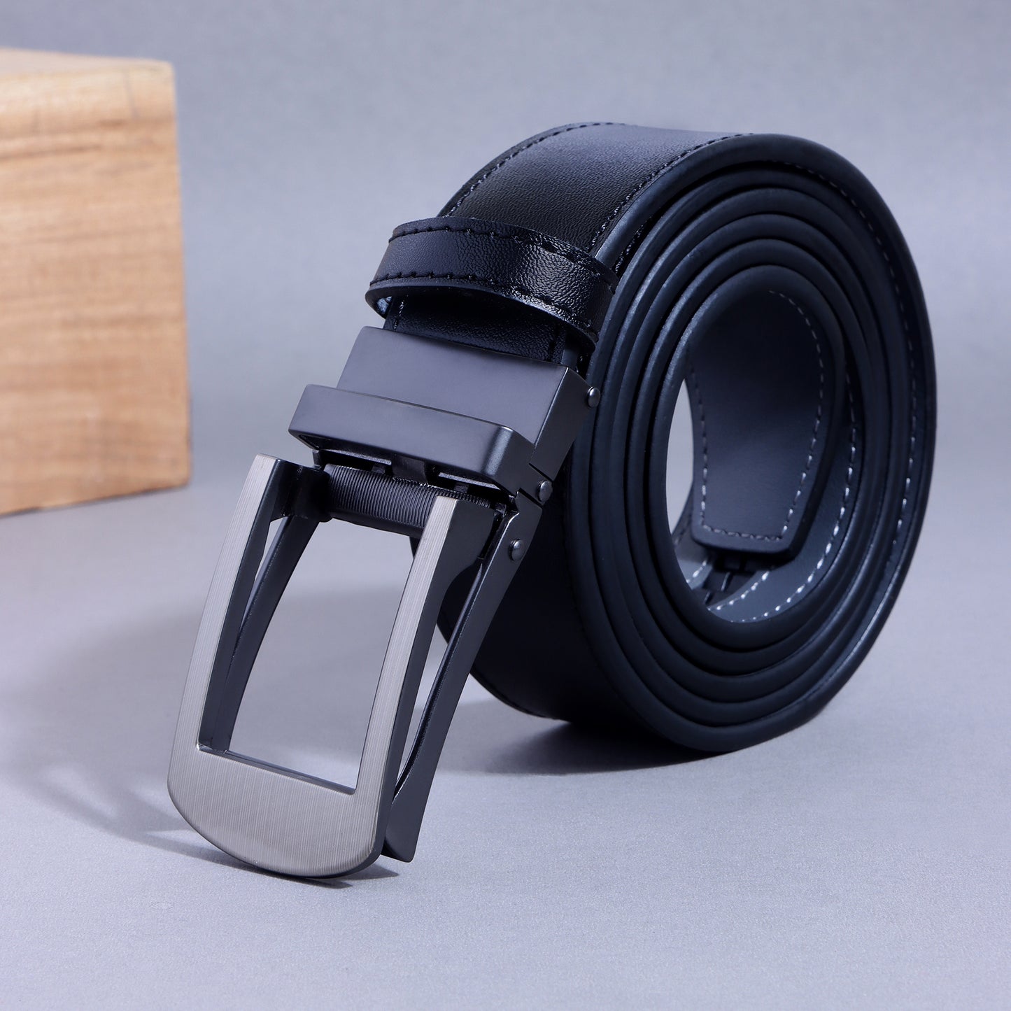 MARCEL GENUINE LEATHER REVERSIBLE AUTO LOCK BELT
