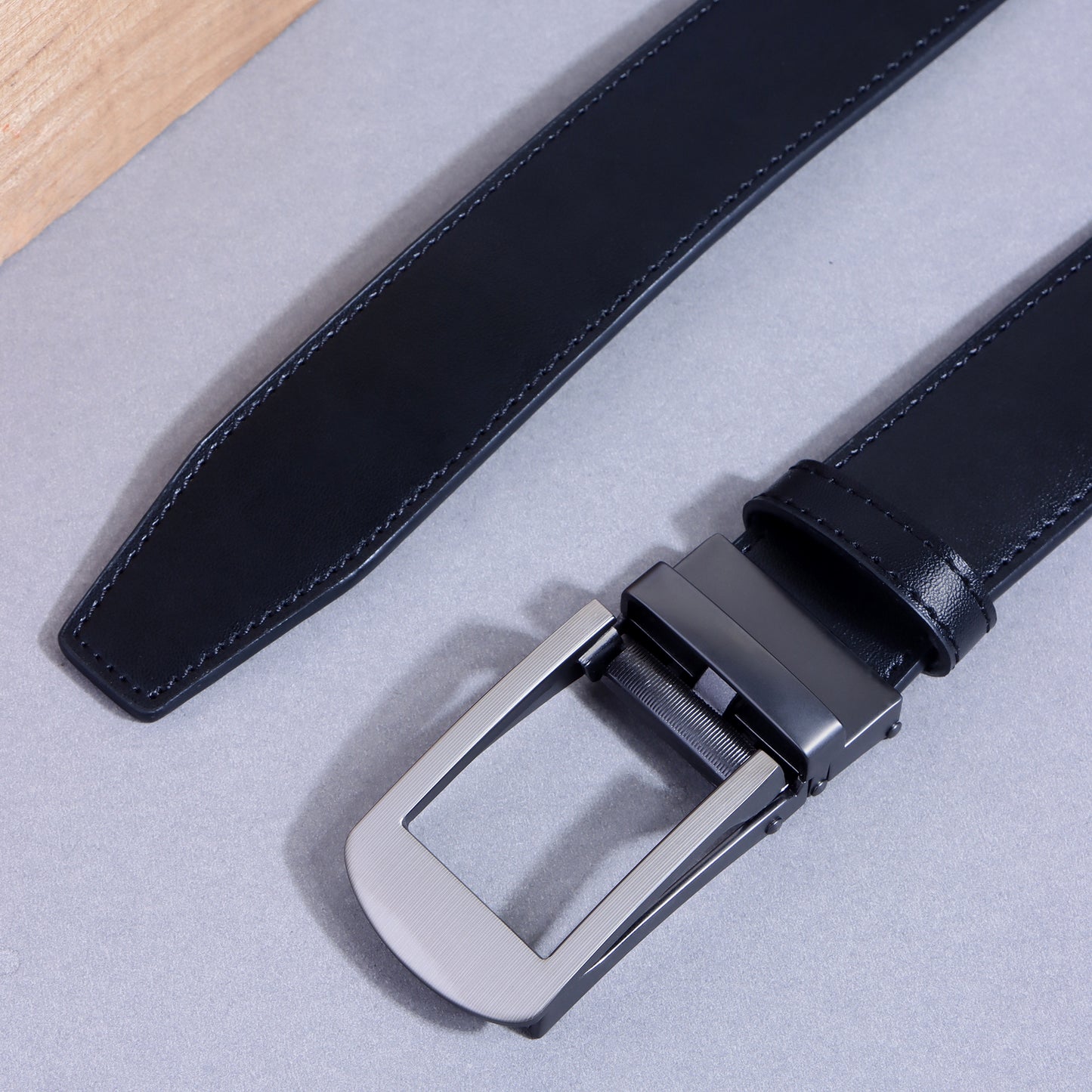 MARCEL GENUINE LEATHER REVERSIBLE AUTO LOCK BELT