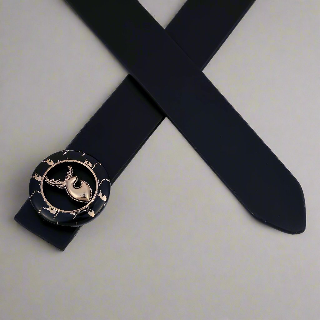CRYSTAL LUXURIOUS MENS LEATHER BELT