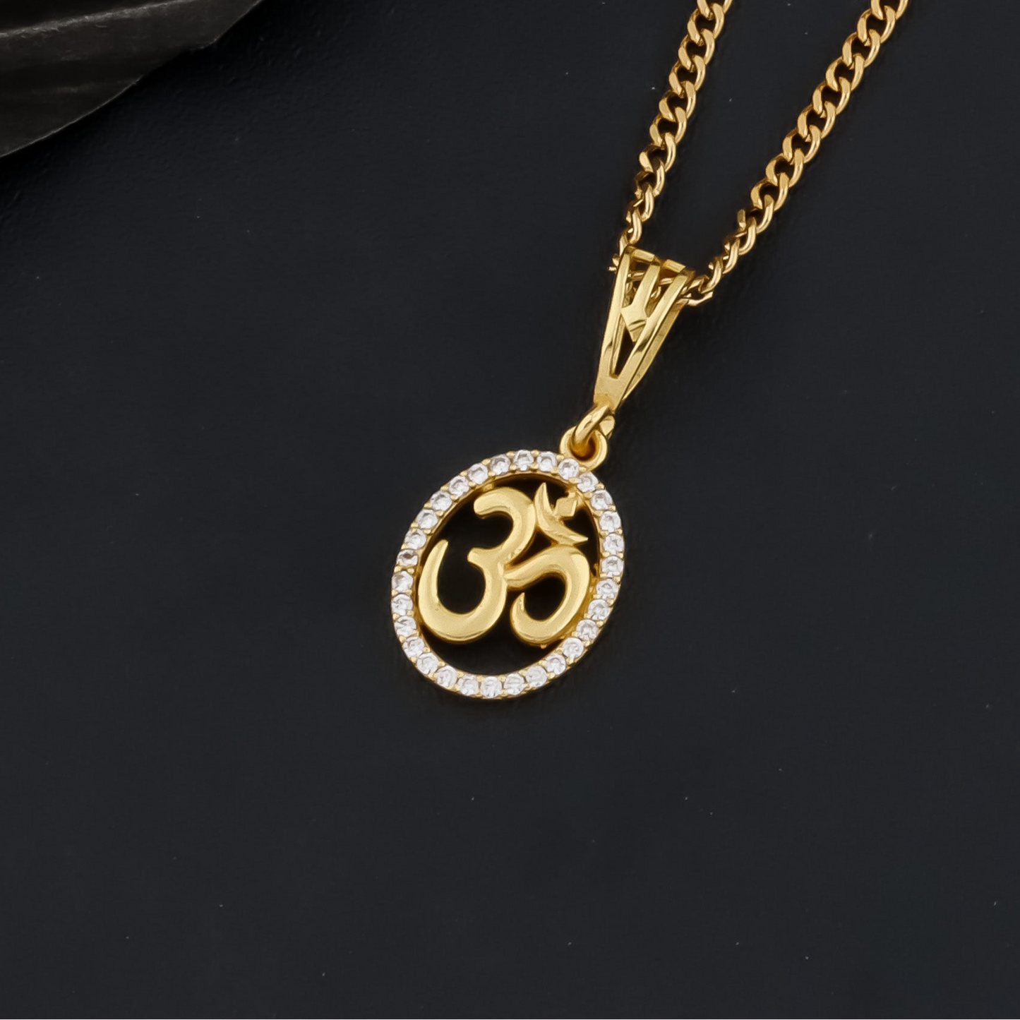 OMAV MEN’S FASHION GOLD CHAIN PENDANT (CHAIN-24 INCH)