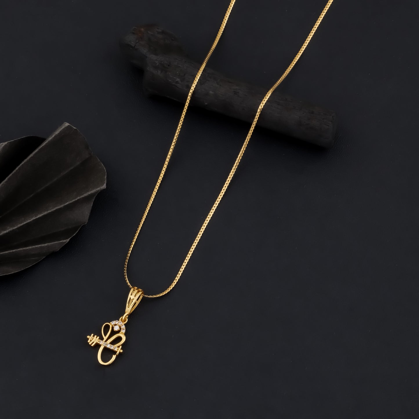 GANESHA MEN’S MODERN TREND GOLD CHAIN PENDANT (CHAIN-24 INCH)