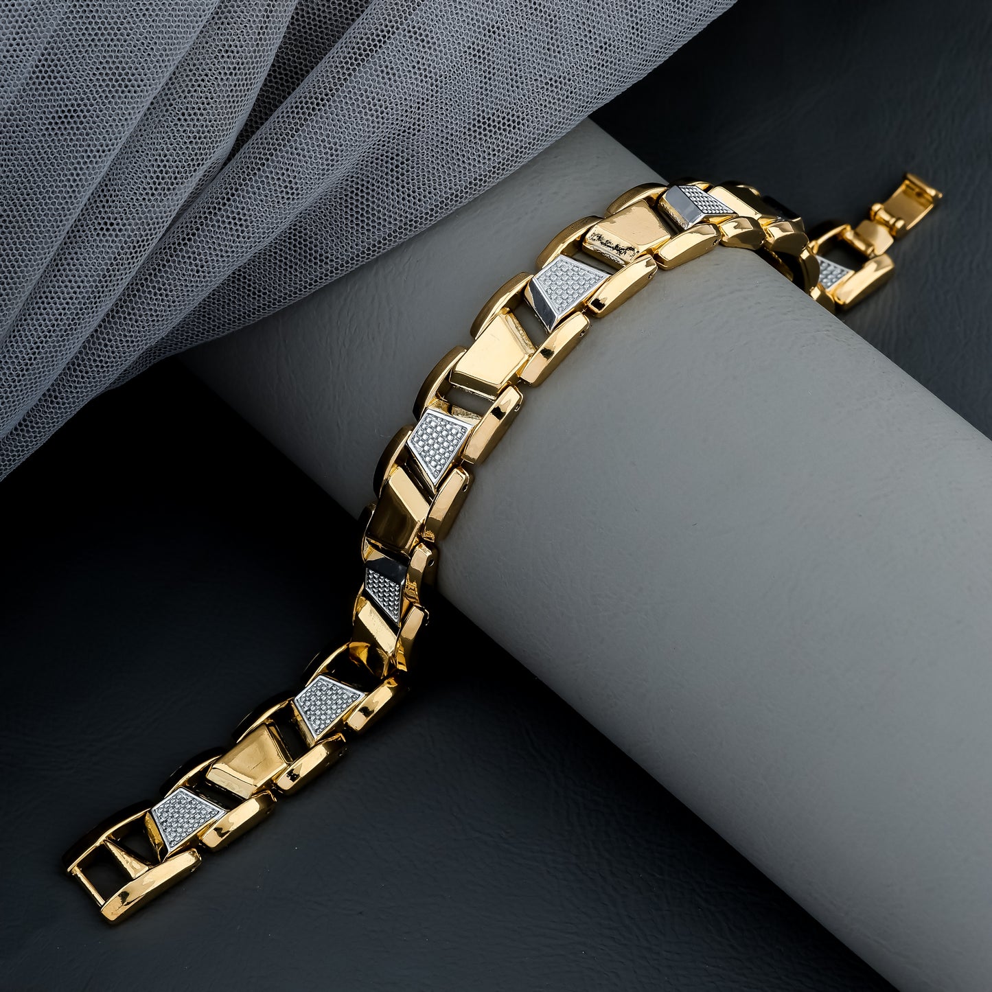 Fitz Gold and Silver Men's Loose Bracelet