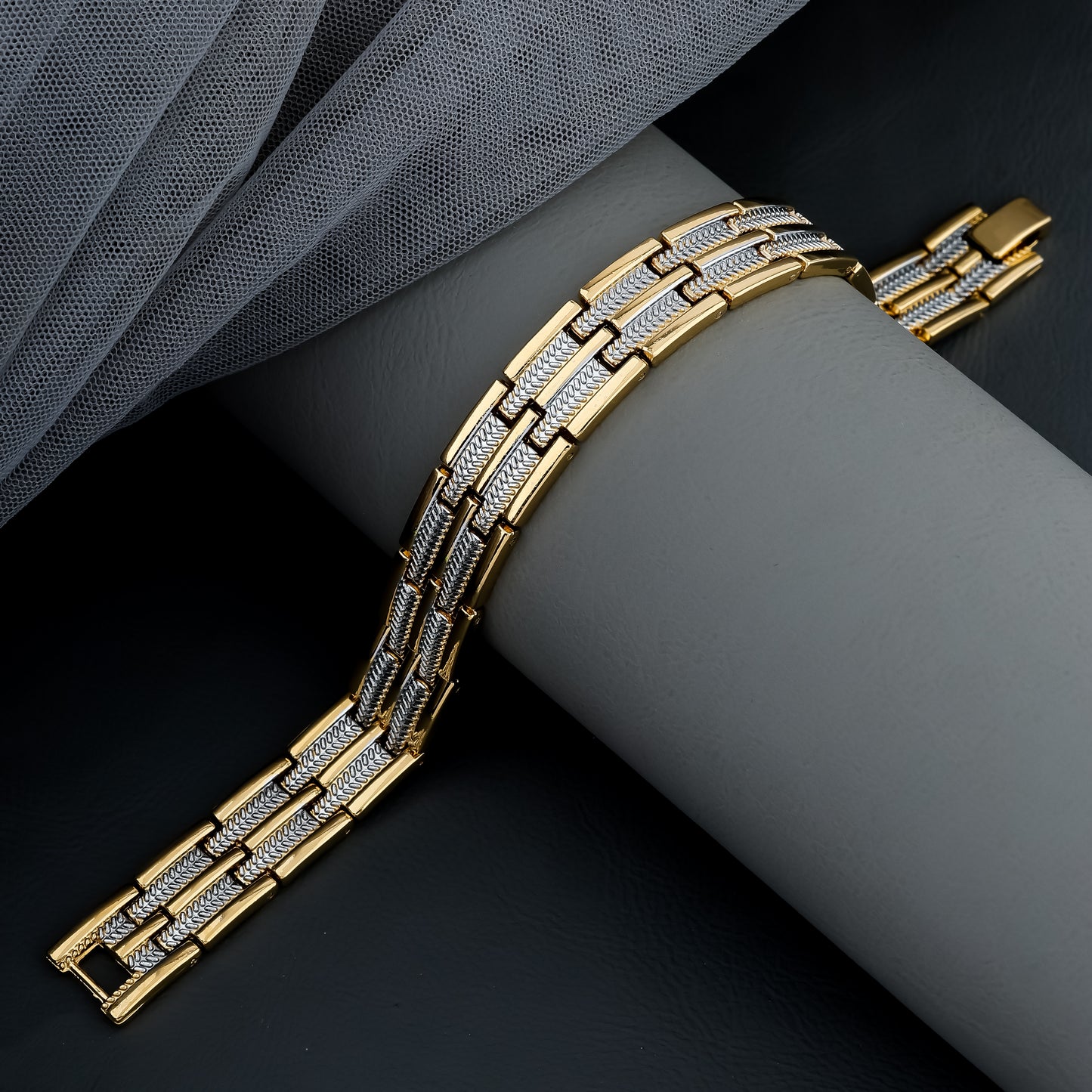 Rex Gold and Silver Men's Loose Bracelet