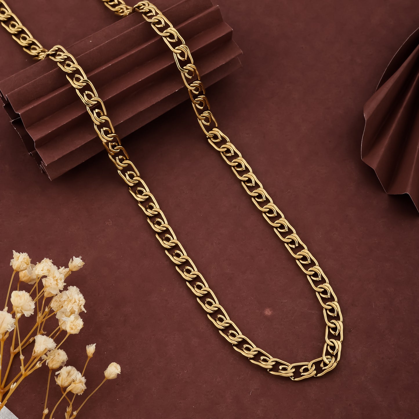 NIKO MEN’S LUXURY GOLD CHAIN (CHAIN-24 INCH / 5 MM)