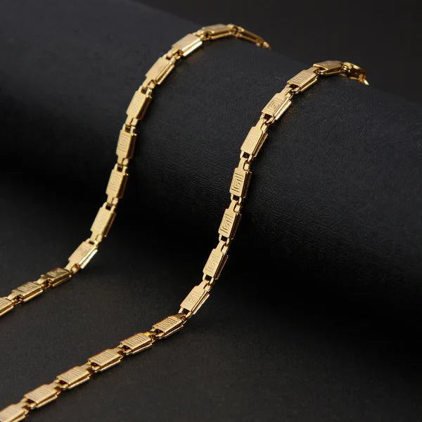 BLASSTAR UNISEX SOLID GOLD MEN'S CHAIN (18 INCH)