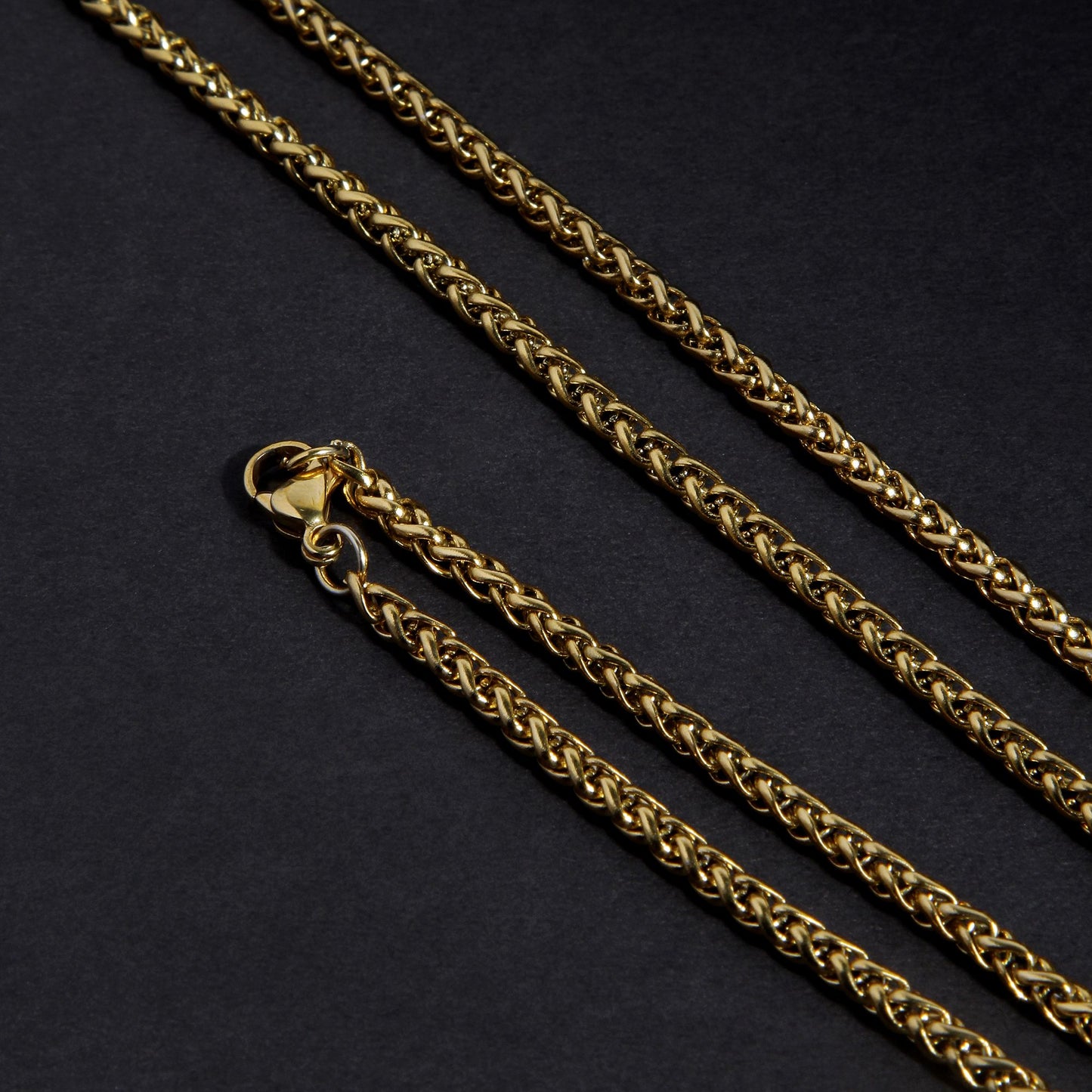 Lion Head Men’s Premium Gold Chain Pendant (Chain-24 Inch)