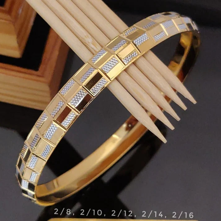 Silver and gold kada discount