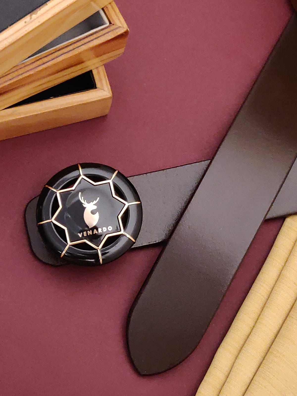 Baghadbillow 009 Luxurious Mens Leather Belt