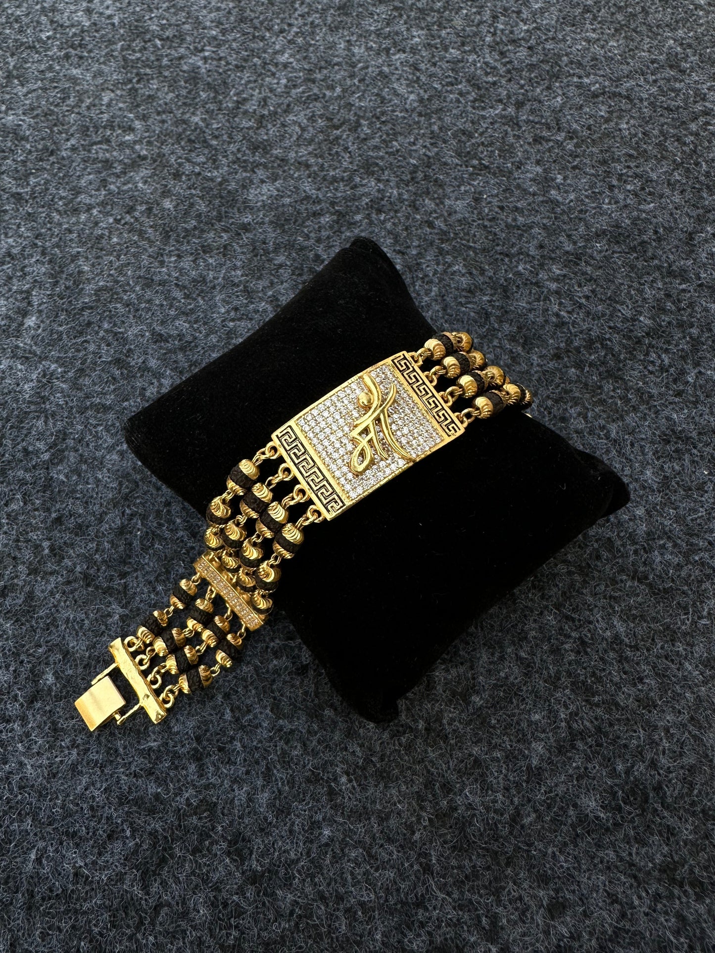 MAA DIAMOND GOLD PREMIUM RUDRAKSHA BRACELET