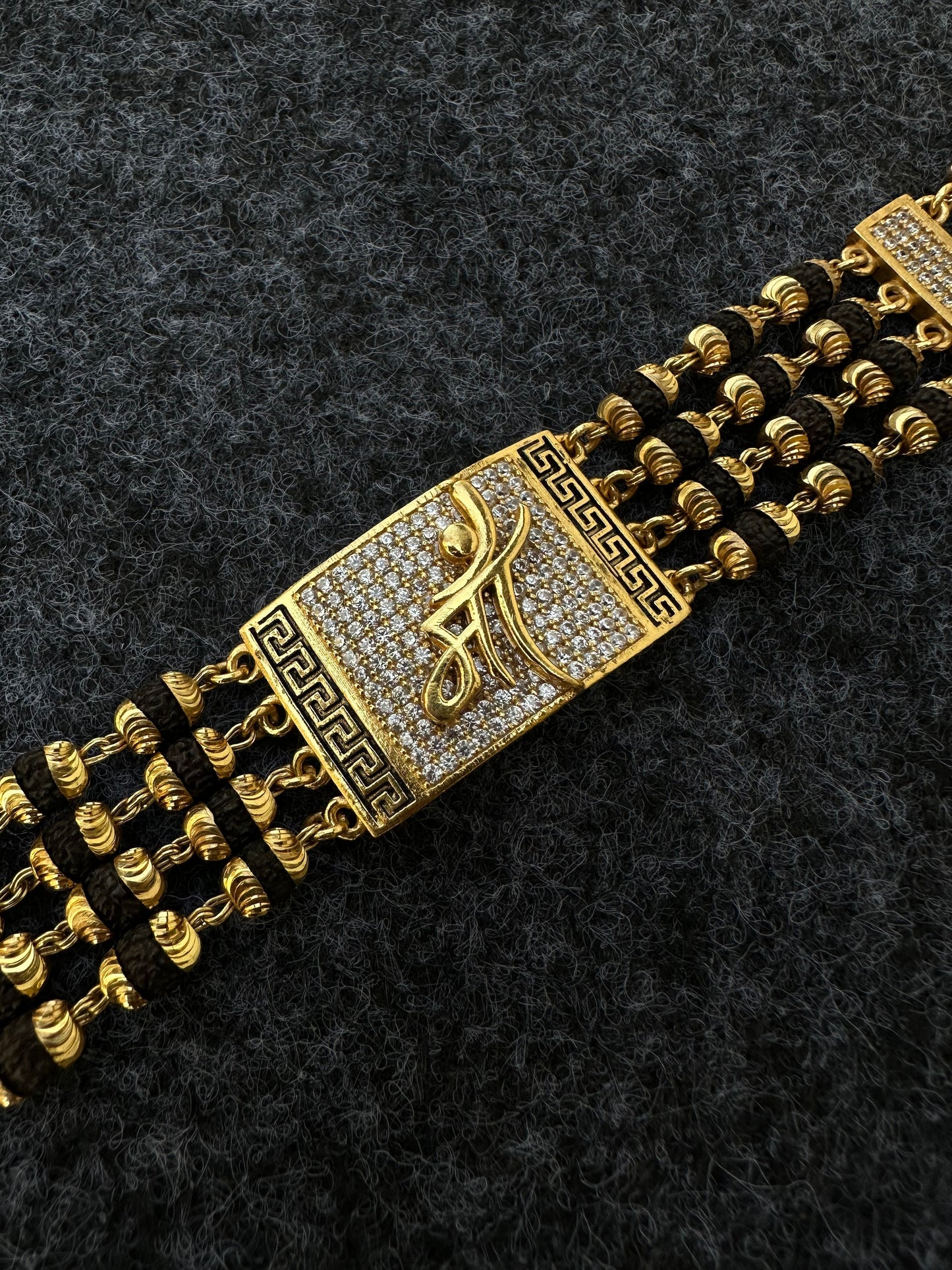 MAA DIAMOND GOLD PREMIUM RUDRAKSHA BRACELET