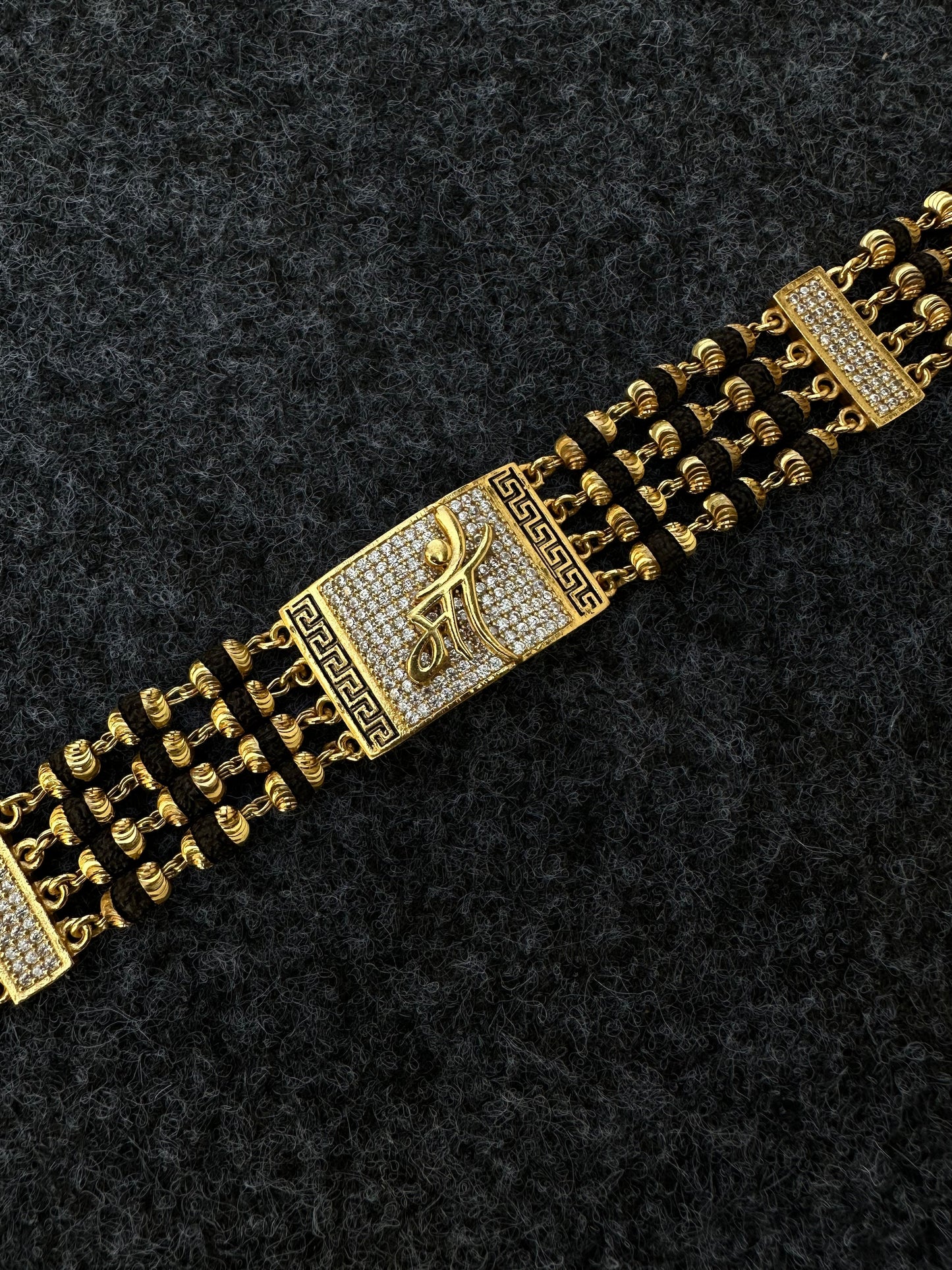MAA DIAMOND GOLD PREMIUM RUDRAKSHA BRACELET