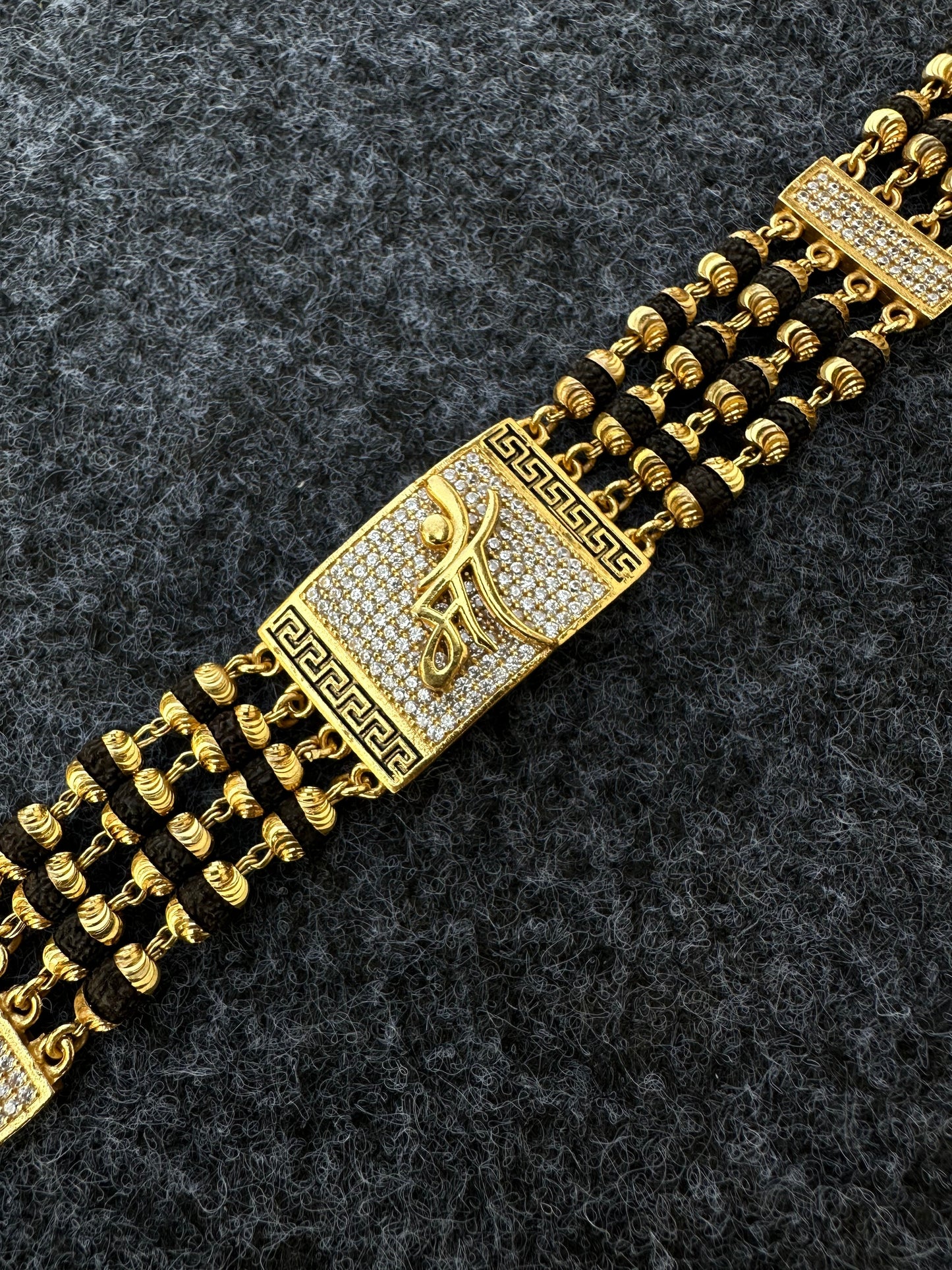 MAA DIAMOND GOLD PREMIUM RUDRAKSHA BRACELET