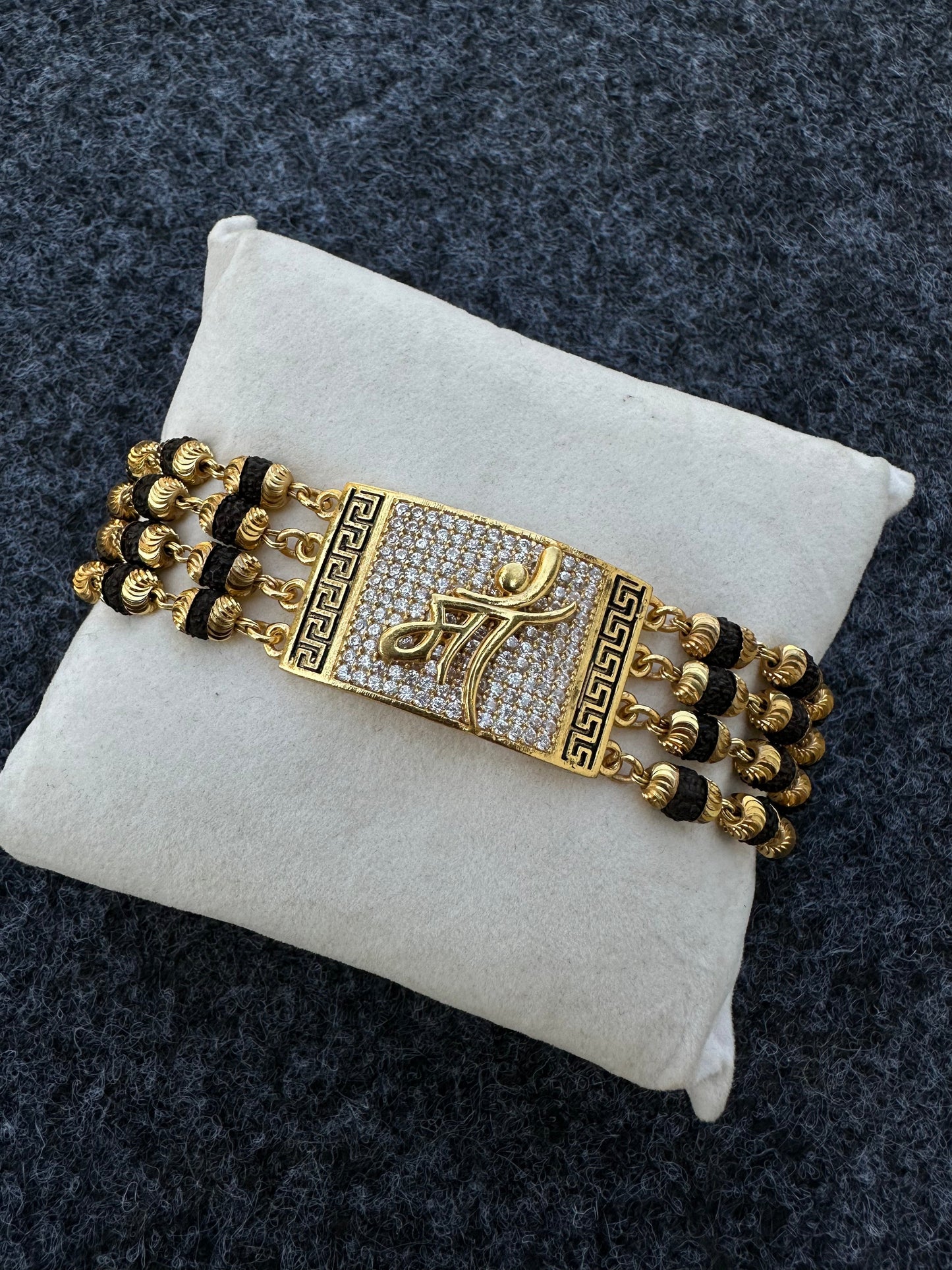 MAA DIAMOND GOLD PREMIUM RUDRAKSHA BRACELET