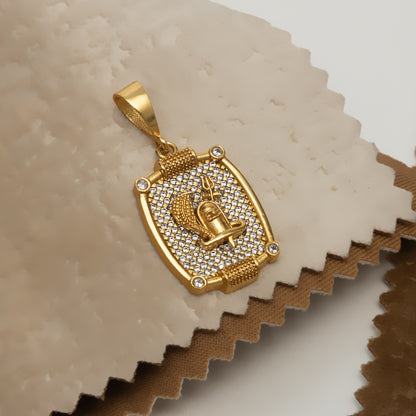 Shivling Premium Gold Plated Pendant