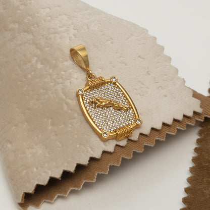 Jaguar Premium Gold Plated Pendant