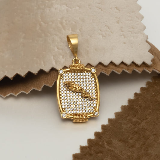 Jaguar Premium Gold Plated Pendant