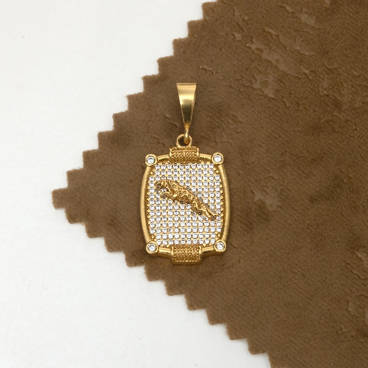 Jaguar Premium Gold Plated Pendant