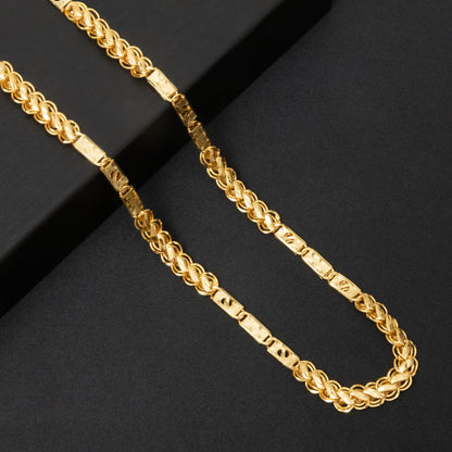 Libra Solid Gold Men's Chain (Chain-21 Inches)