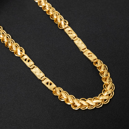 Libra Solid Gold Men's Chain (Chain-21 Inches)