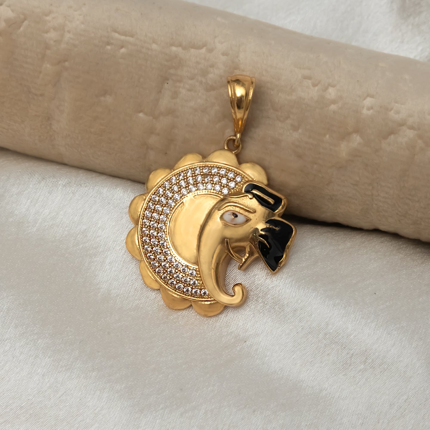 Cute Ganesh Premium Gold Plated Pendant