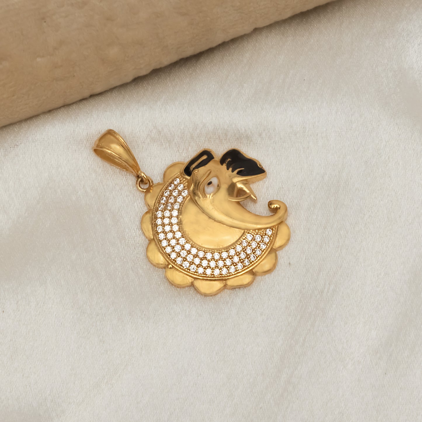 Cute Ganesh Premium Gold Plated Pendant