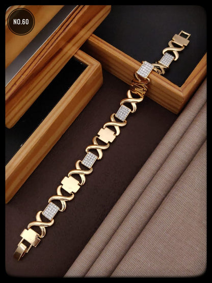 Parizo Gold and Dimond Loose Bracelet