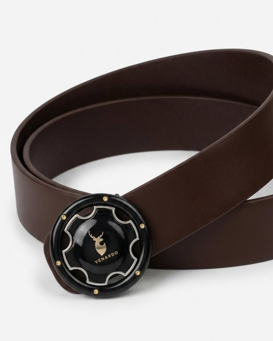 Baghadbillow 011 Luxurious Mens Leather Belt