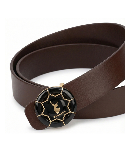 Baghadbillow 009 Luxurious Mens Leather Belt