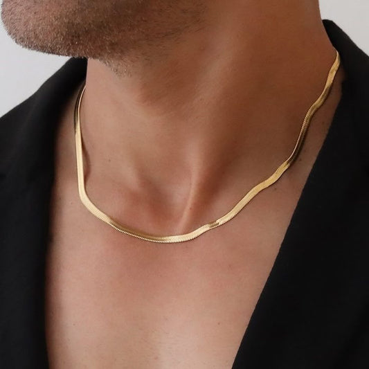 MEN'S GOLD SNAKE CHAIN