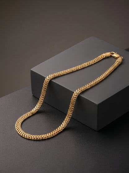 Apex Premium Look Gold Chain (22″ / 5 mm) – Durable Fashion Wear