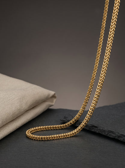 Apex Premium Look Gold Chain (22″ / 5 mm) – Durable Fashion Wear