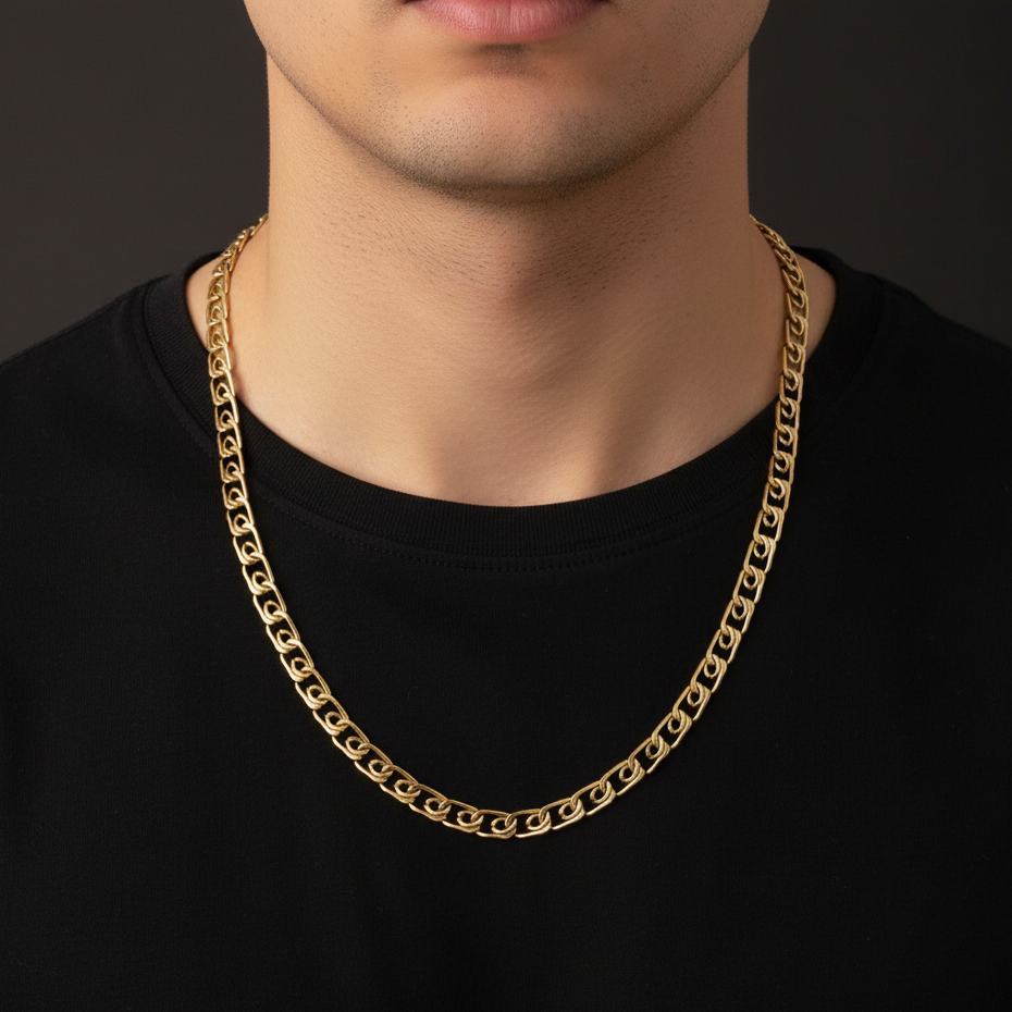Niko Men’s Luxury Gold Chain (Chain-24 Inch / 5 Mm)