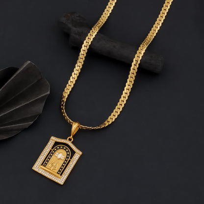 Rudra Men’s Exclusive Gold Chain Pendant (Chain-24 Inch)