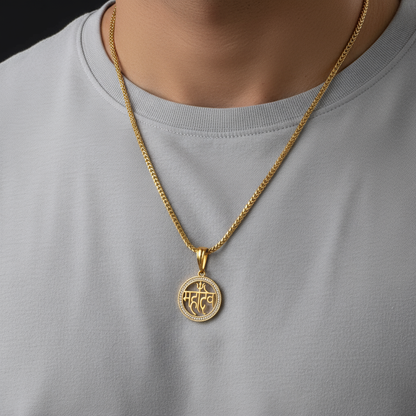 Mahadev Men’s Luxury Gold Chain Pendant (Chain-24 Inch)