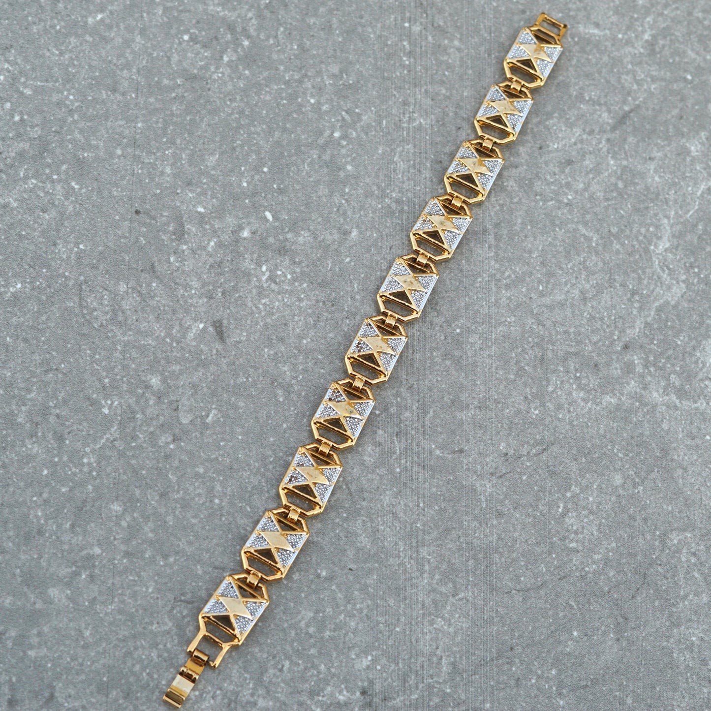 Royal Gold And Silver Loose Bracelet