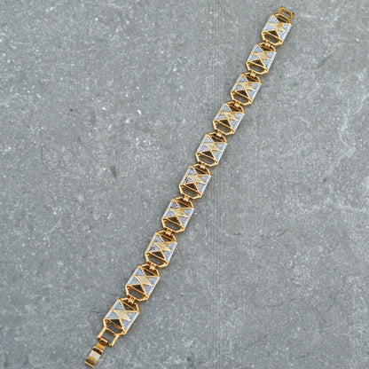 Royal Gold And Silver Loose Bracelet