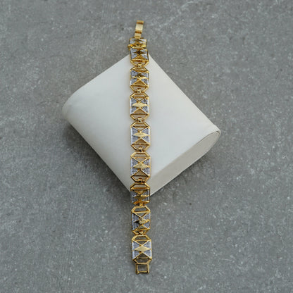 Royal Gold And Silver Loose Bracelet