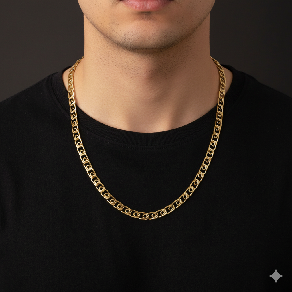 Niko Men’s Luxury Gold Chain (Chain-24 Inch / 5 Mm)