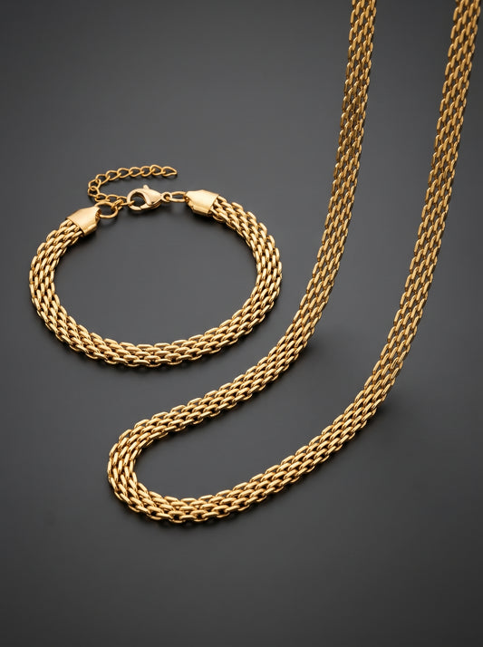 Godfather Signature Chain & Bracelet Combo for Men