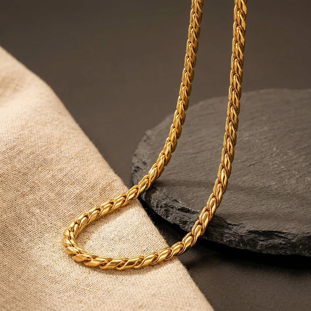 Spider Premium Look Gold Chain