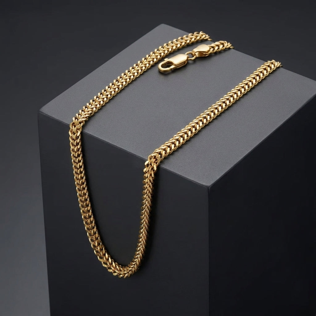 Apex Premium Look Gold Chain (22″ / 8 mm) – Durable Fashion Wear