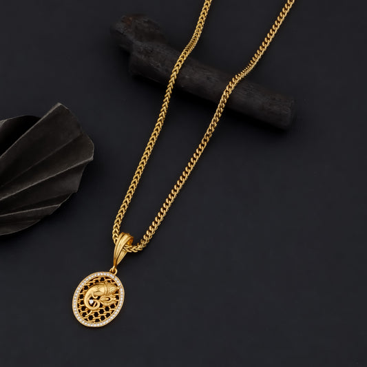 GANAPATI MEN'S CHAIN PENDANT (CHAIN-24 INCH)