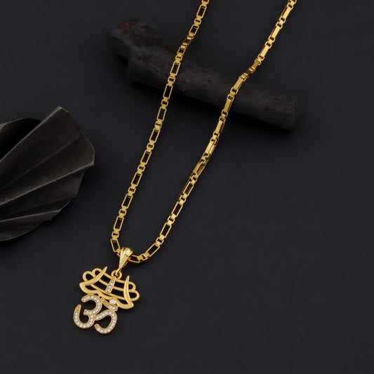 OMKAR PENDANT WITH MEN'S CHAIN (CHAIN-24 INCH)