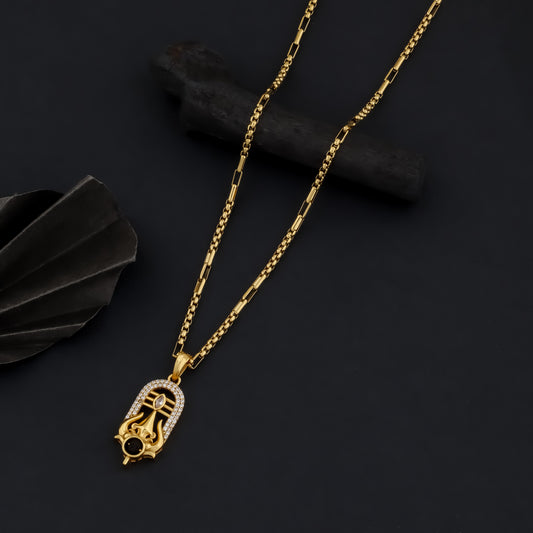 SHIVSHUL MEN'S CHAIN PENDANT (CHAIN-24 INCH)