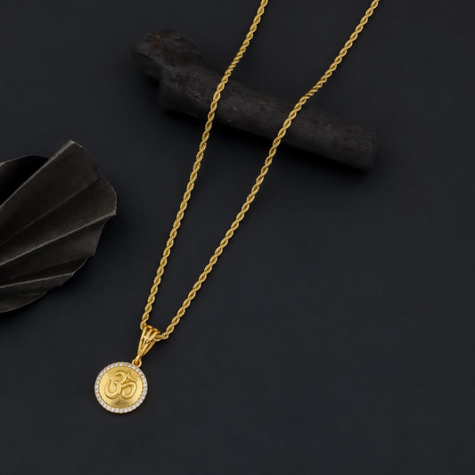 OM MEN'S CHAIN PENDANT (CHAIN-24 INCH)