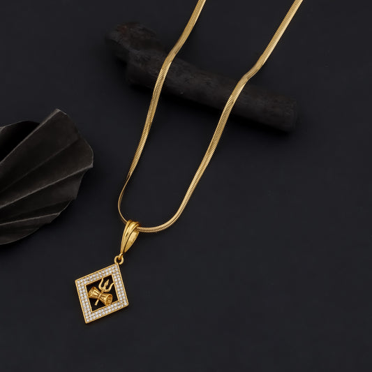 TRISHIKH MEN'S CHAIN PENDANT (CHAIN-24 INCH)