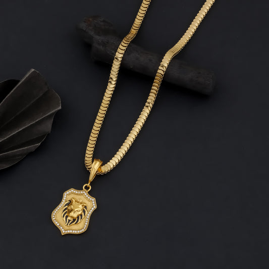 ASLAN MEN'S CHAIN PENDANT (CHAIN-24 INCH)