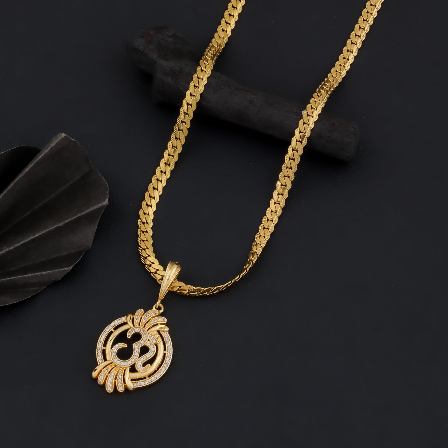 AUM MEN'S CHAIN PENDANT (CHAIN-24 INCH)