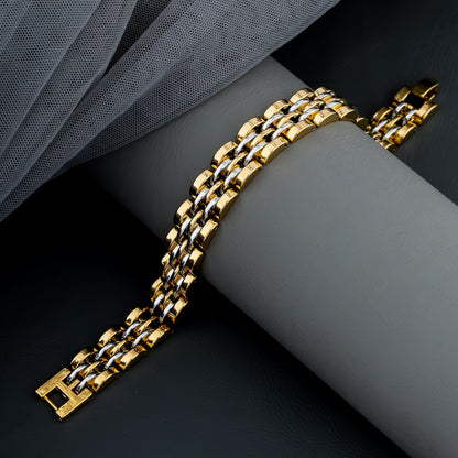 VOLOS GOLD AND SILVER MEN'S LOOSE BRACELET