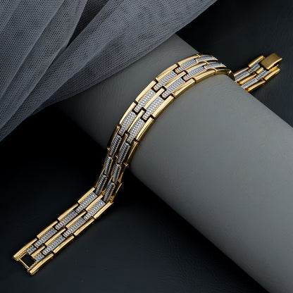 Rex Gold and Silver Men's Loose Bracelet